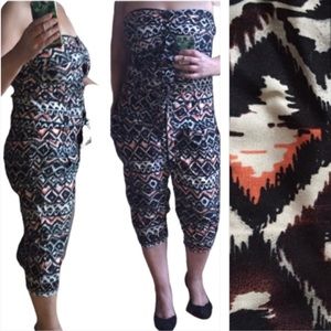 Tribal print jumpsuit NWT new